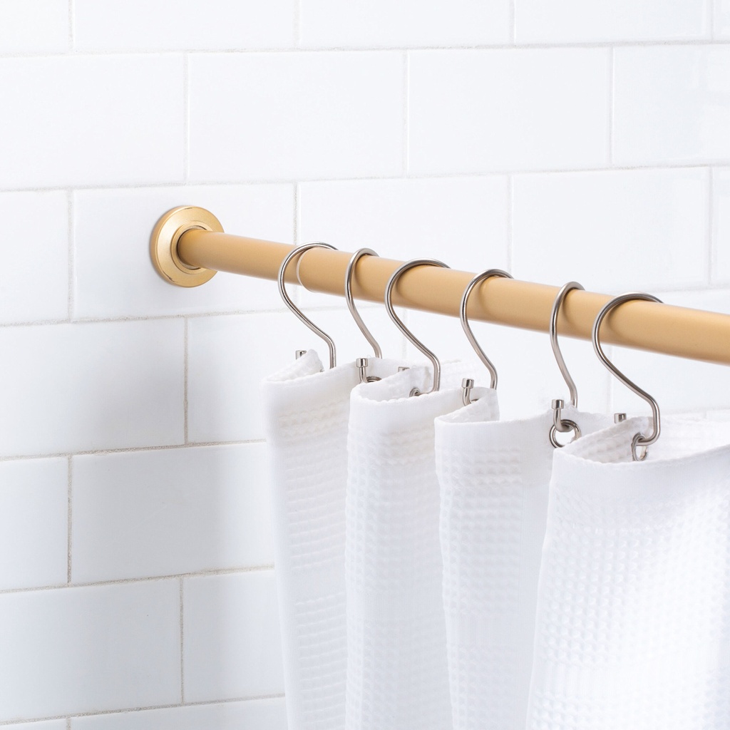 Pôle a rideau de douche ajustable de 41-76po or