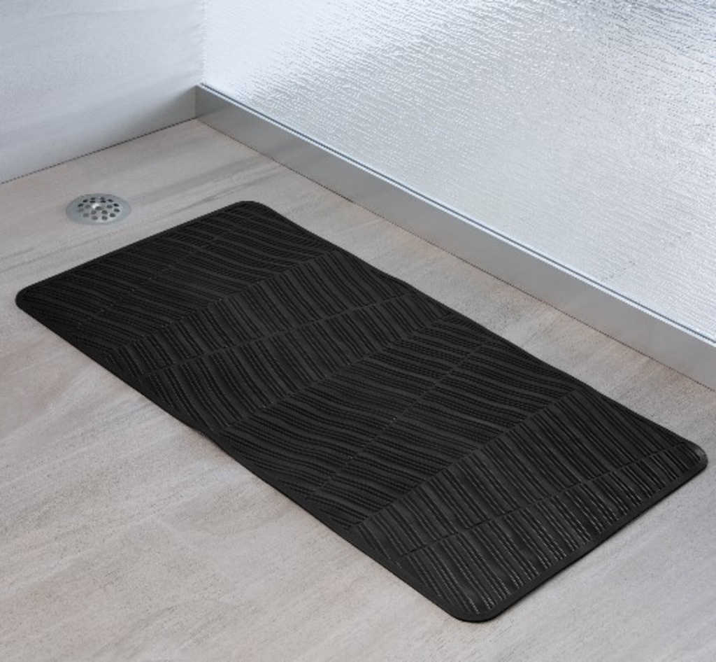 Tapis de bain anti-derapant jove 26-1/2 X 14-1/2 noir