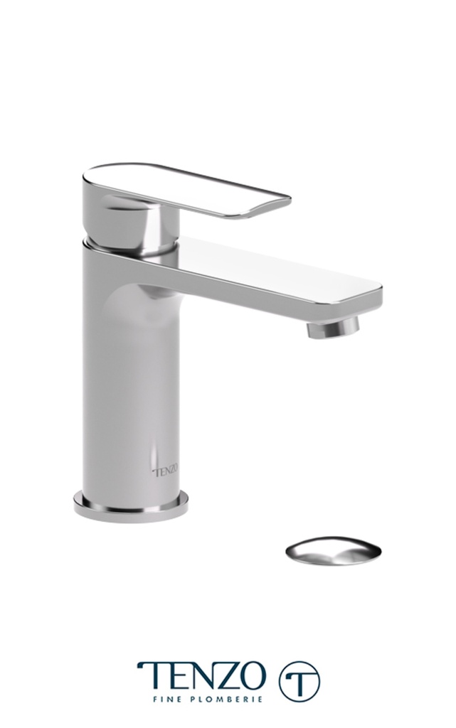 Robinet de lavabo delano mono chrome avec drain