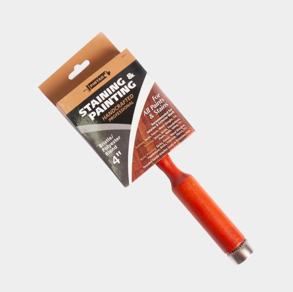 Pinceau a teinture 4 pouces en soie et polyester