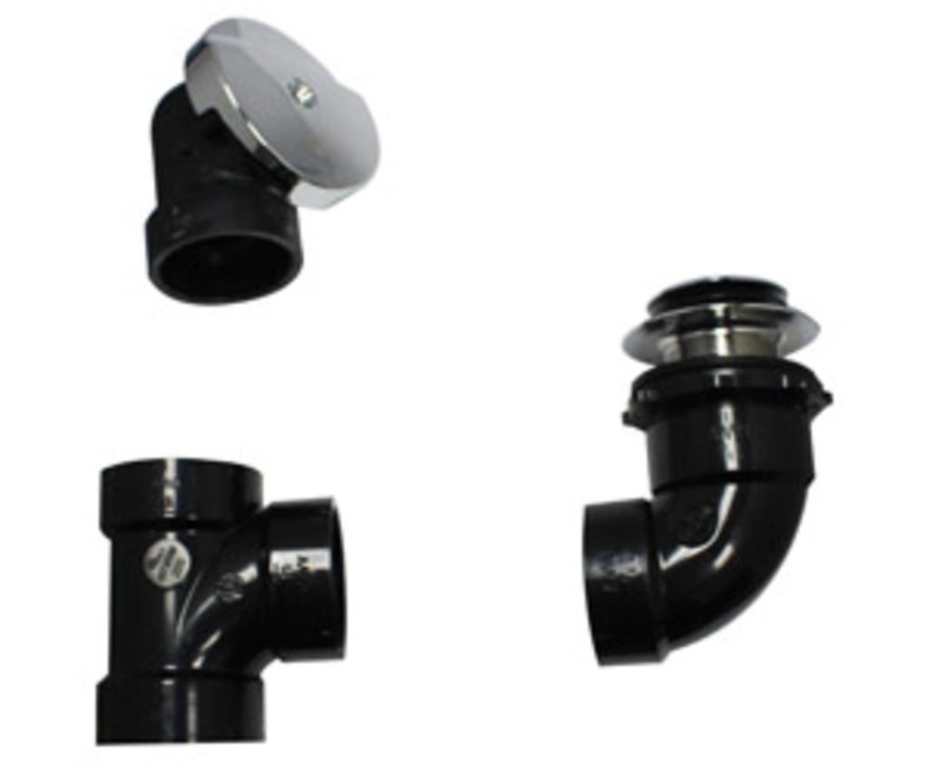 Drain et trop-plein pour baignoire en abs chrome