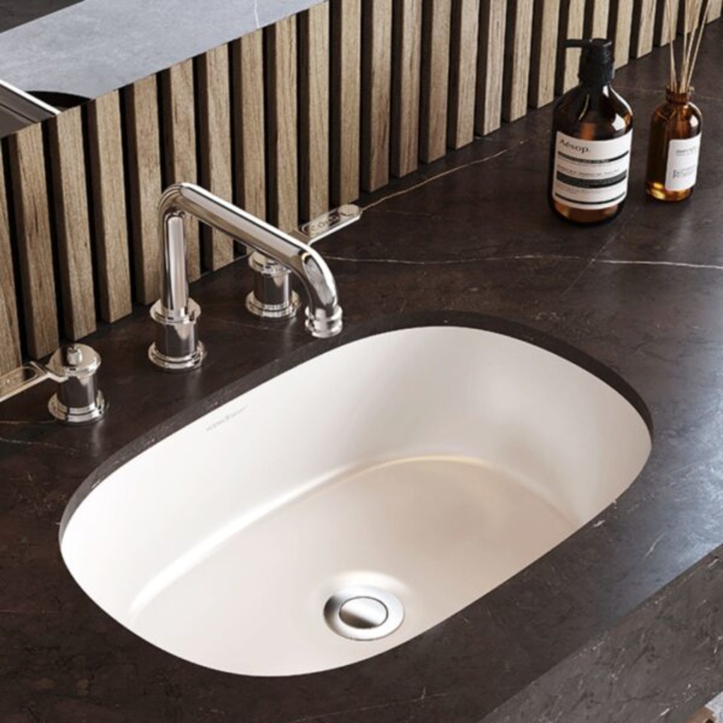 [1VI-UB-BAR-53-IO] Lavabo sous plan barcelona 21 x 14po blanc lustré