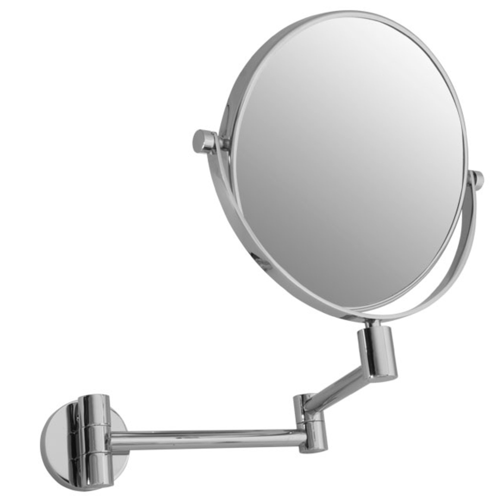 d-Miroir utilitaire mural grossissant 7x chrome