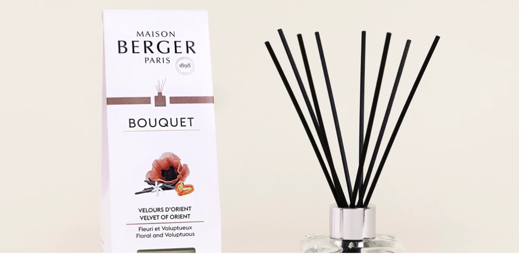 Diffuseur avec bouquet velours d'orient