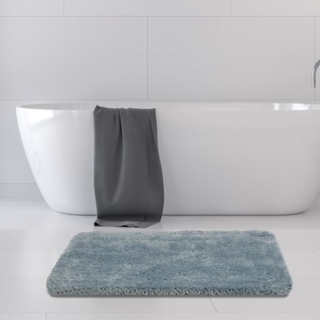 Tapis de bain premium bleu pale 24x36