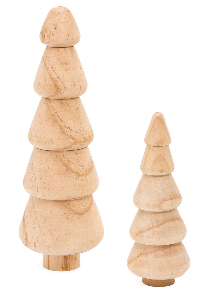 PETIT SAPIN EN BOIS NATUREL 2X6H