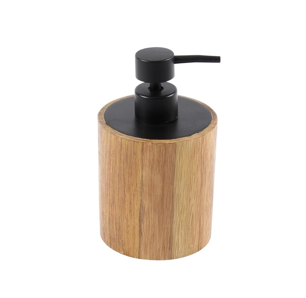 Pompe à savon en bois chestnut