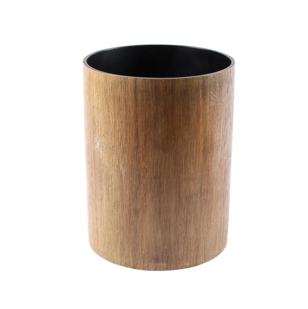 Poubelle en bois chestnut