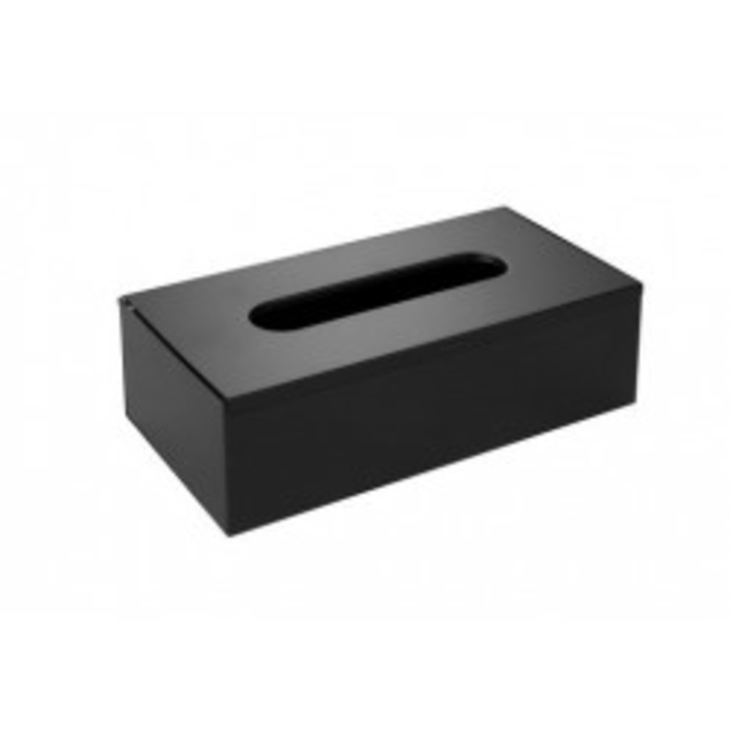 Boite de mouchoir en metal noir mat