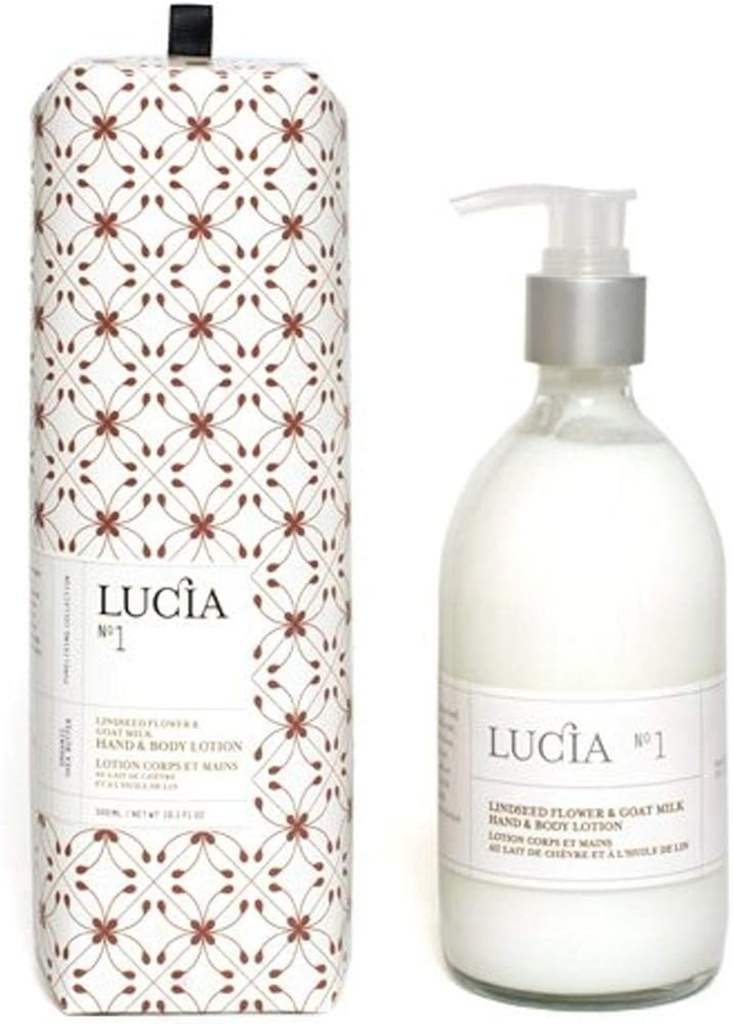 [8LU-LBL-L01] Lotion corp et main fleur de lin et chevre