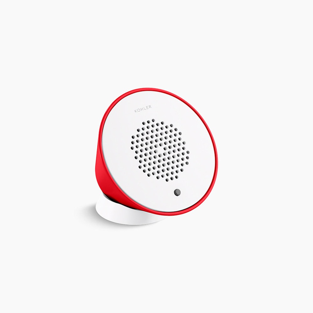 [1KO-K-9246-FRD] Discontinué - Haut parleur sans fil rechargeable pour tête de douche moxie rouge cerise