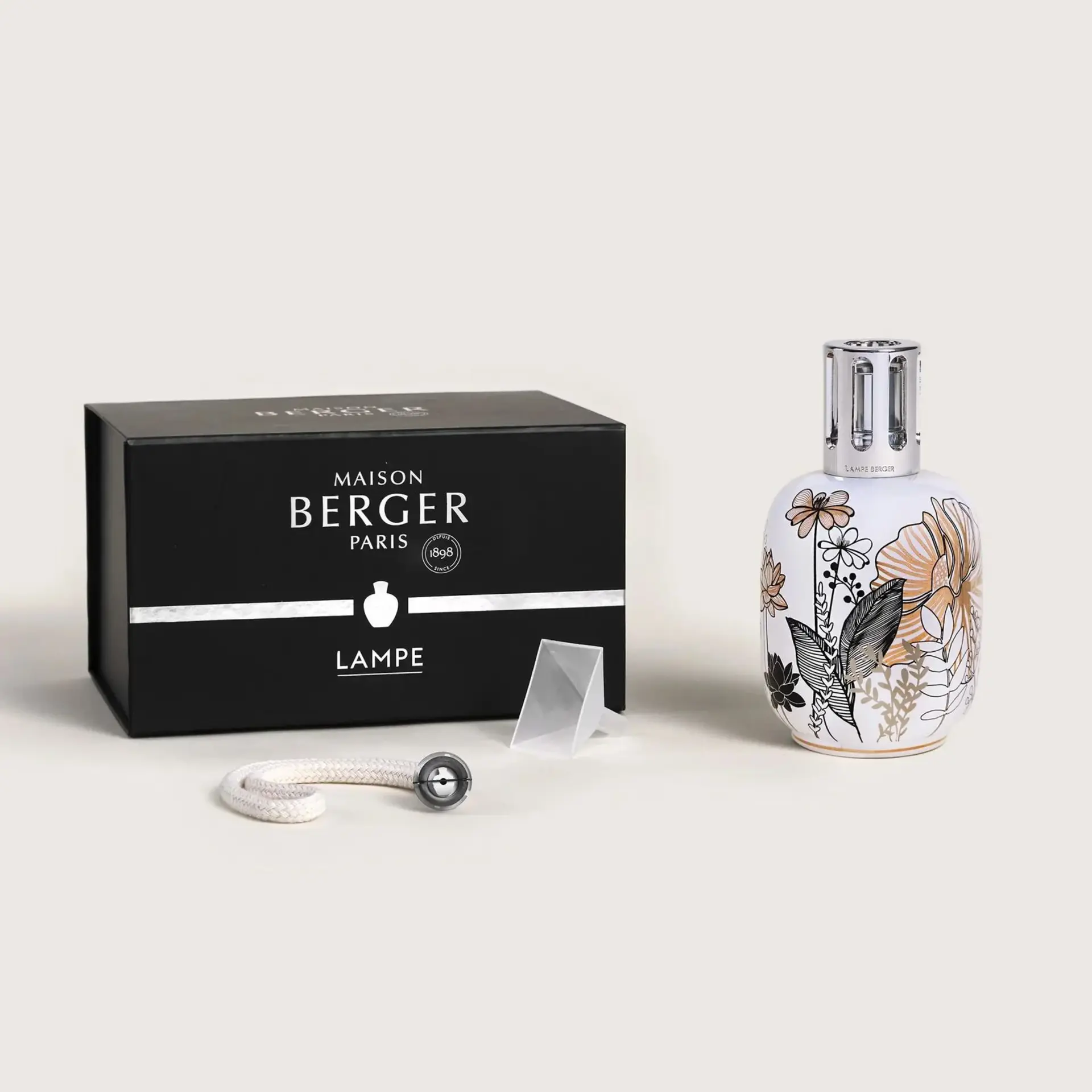 Lampe berger végétale blanche