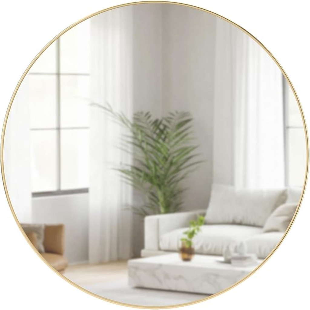 [5UB-1012715-104] Miroir mural hubba 34po laiton