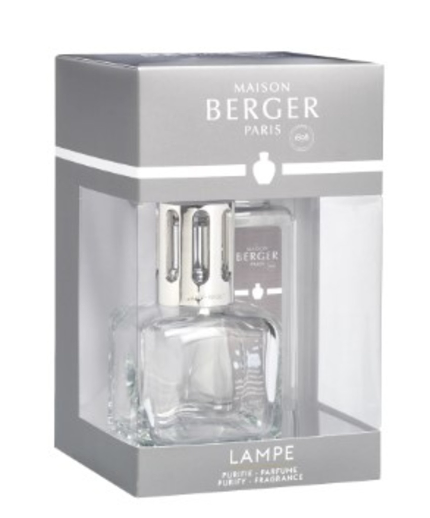 Lampe berger cube transparent