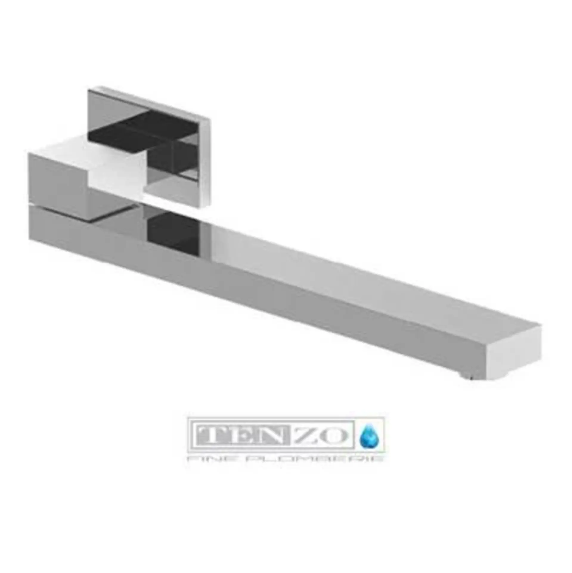 [1LBT-BSS-304-CR] d-Bec de bain pivotant, bout carré, chrome
