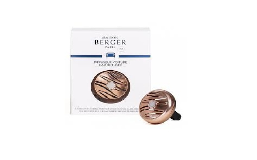 Pince diffuseur auto cuivre rosé