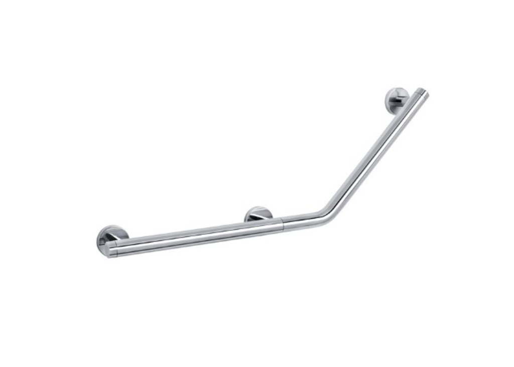 [1LH-2987.503] Barre d'appui 135 degrée, Droite, Inox poli