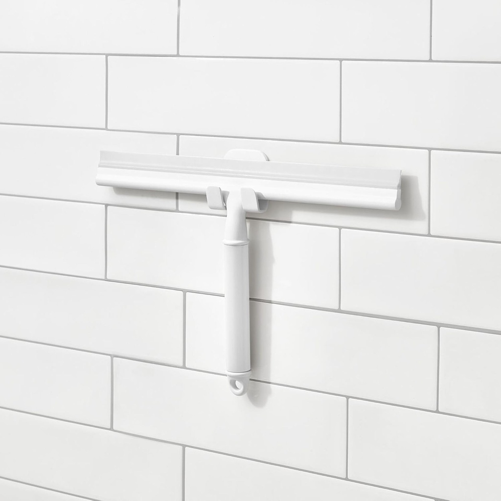 [6ID-23082] d-Raclette de douche orleans autocollante blanche