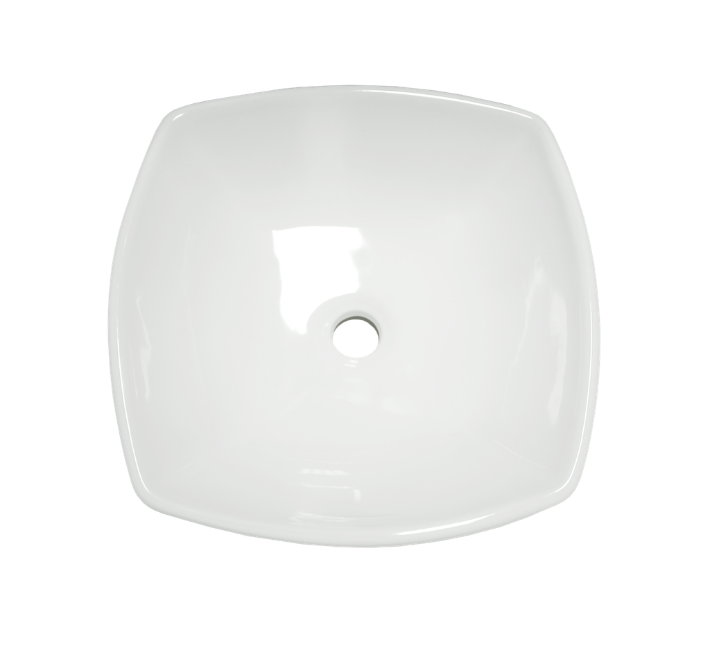 Vasque carre rond 16 1/2 x 5 1/4