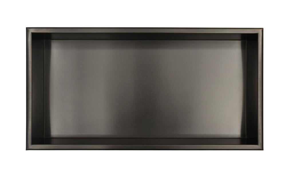 [1LIG-WN2513-4-B] Niche horizontal 25x13x4 stainless fumé