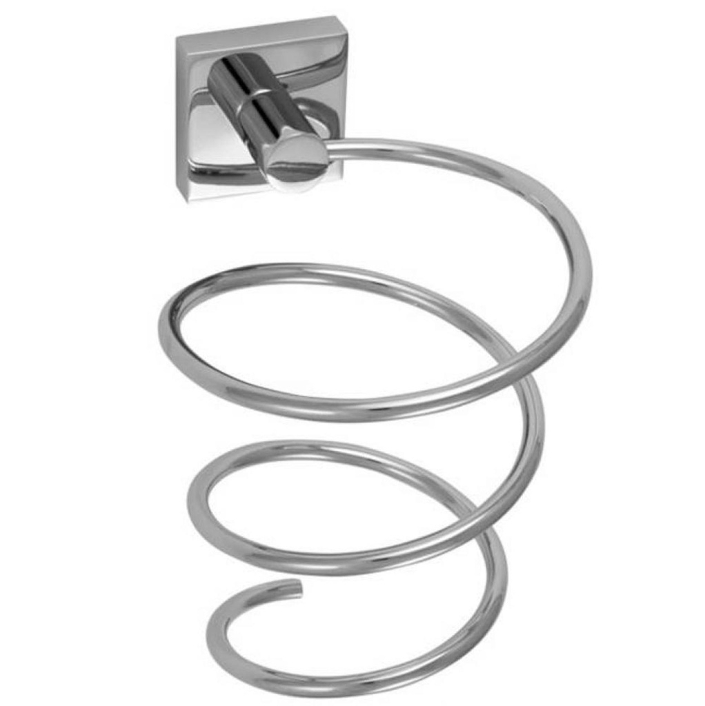 [1LO-3230SC] d-Porte sechoir/fer mural carre chrome