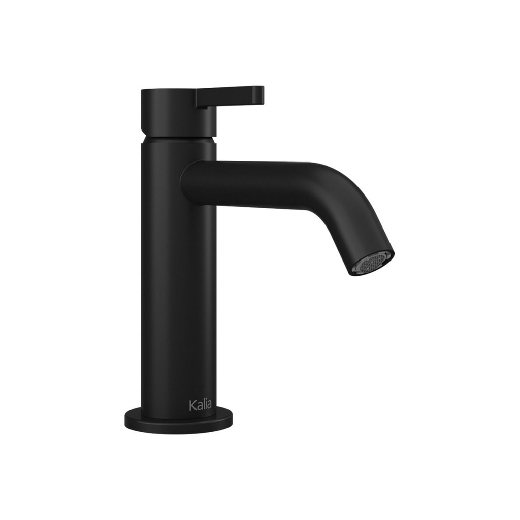 Robinet de lavabo basico avec drain noir mat