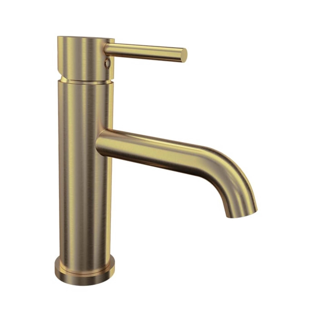 Robinet de lavabo zip drain inclus fini or ambré