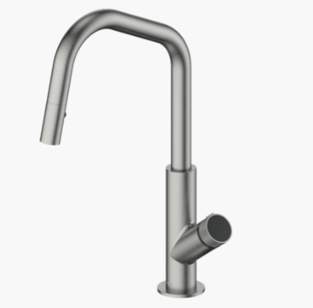 [S-1VOG-KF.16M2.1504.GM] Demo robinet de cuisine mond 16po haut fini gunmetal/stainless noir