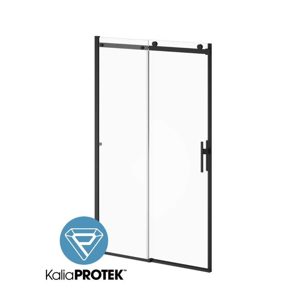 Porte de douche coulissante koncept evo 48x77po noir mat