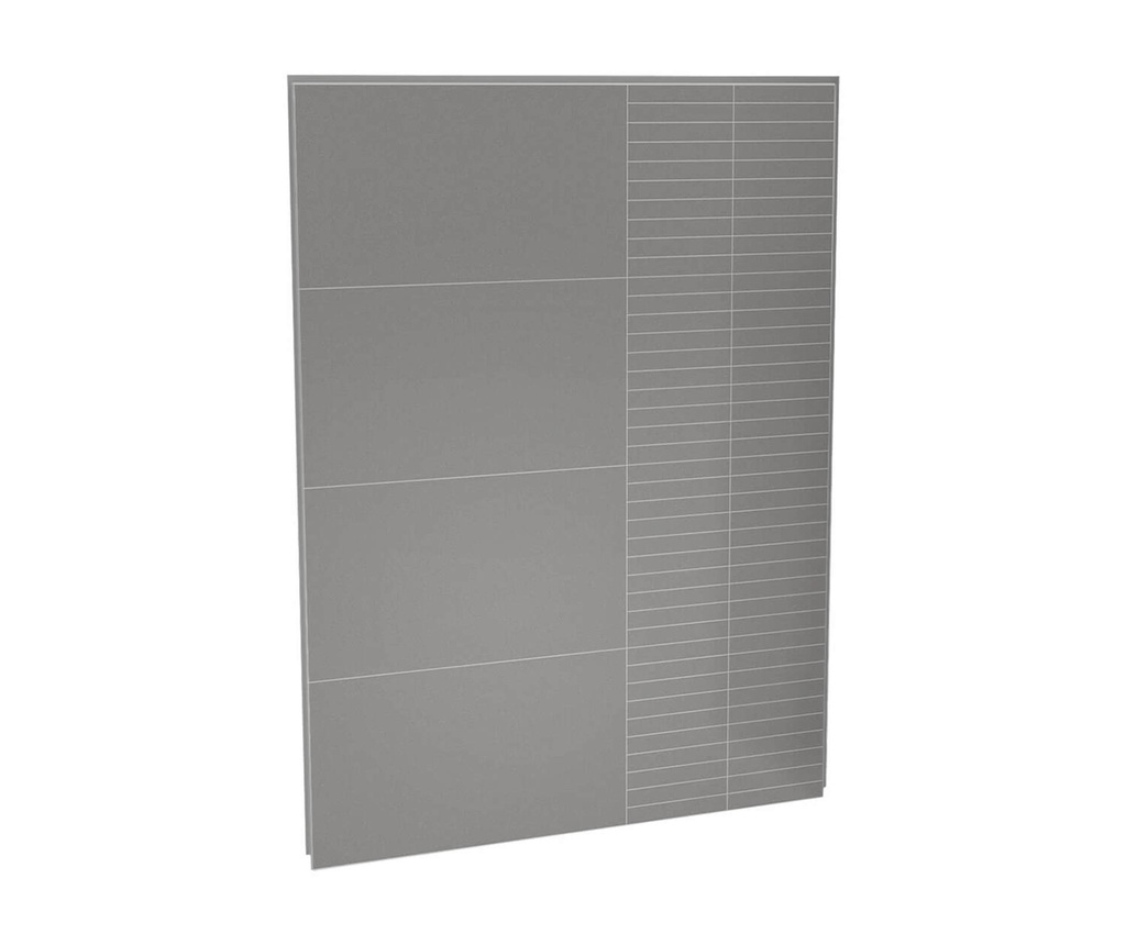 Mur de fond U tile pour douche 60 po de large x 80 po haut couleur erosion gris pierre