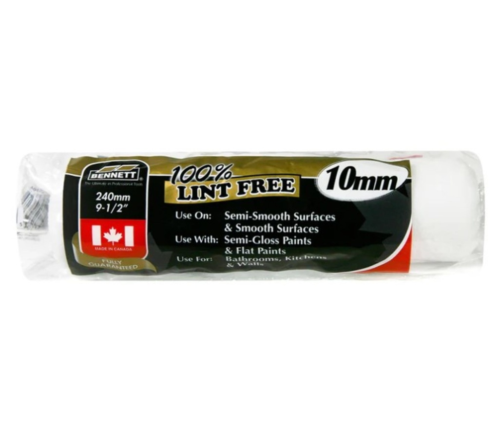 [3BNT-POLYLF-10MM] Rouleau 10mm sans charpies en polyester 9.5po