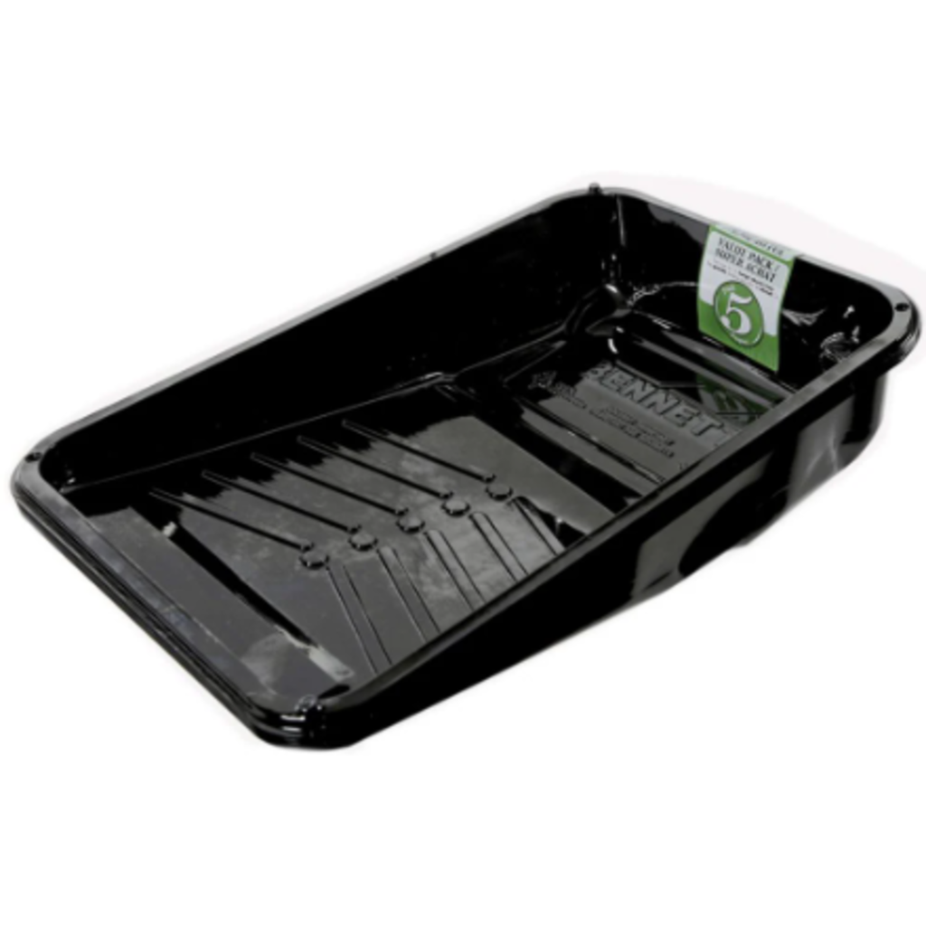 Ensemble de 5 doublures T-3 pour bac à peinture 9-1/2po en plastique noir