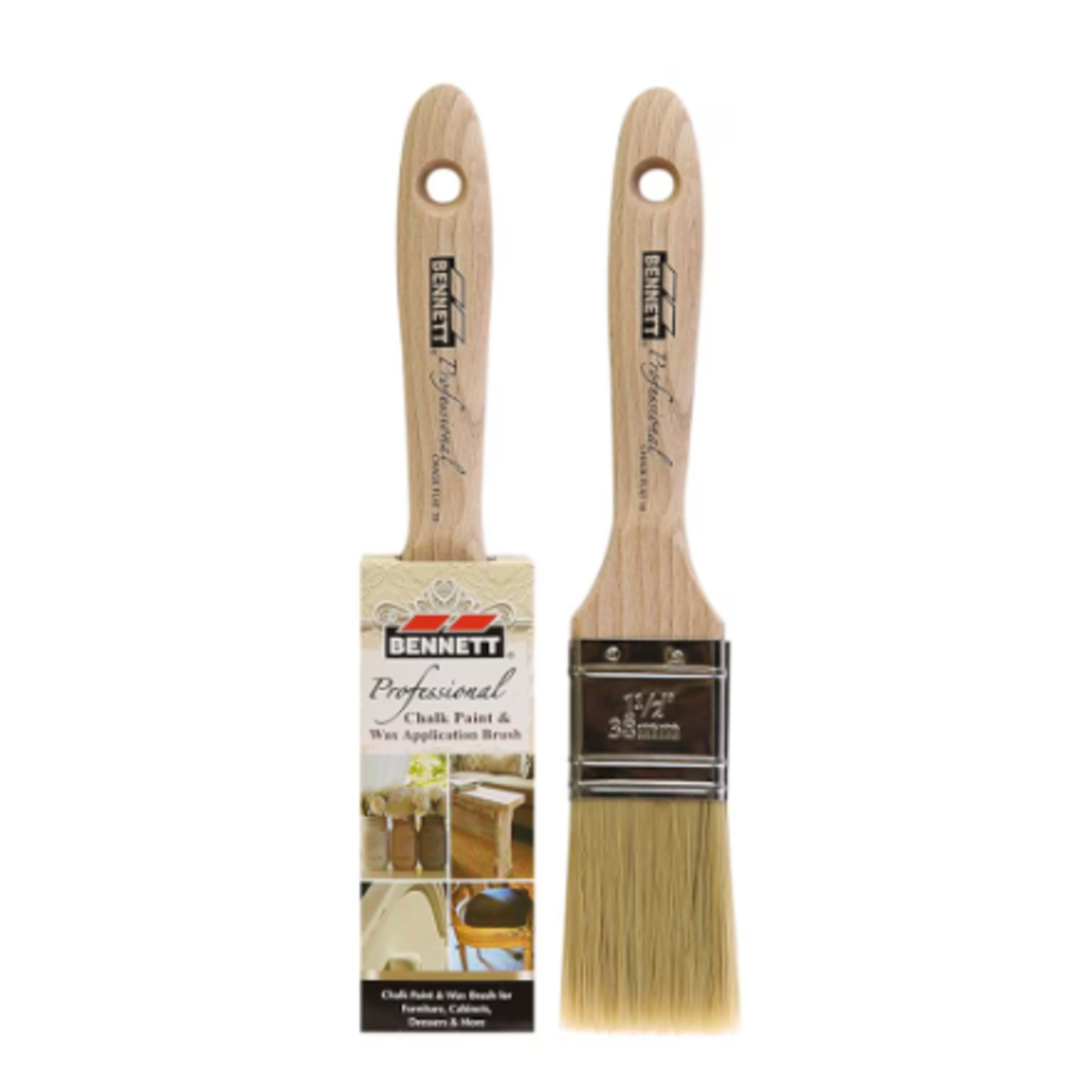 [3BNT-CHALKFLAT38] Pinceau plat pour peinture à craie/minérale professional 38mm en polyester