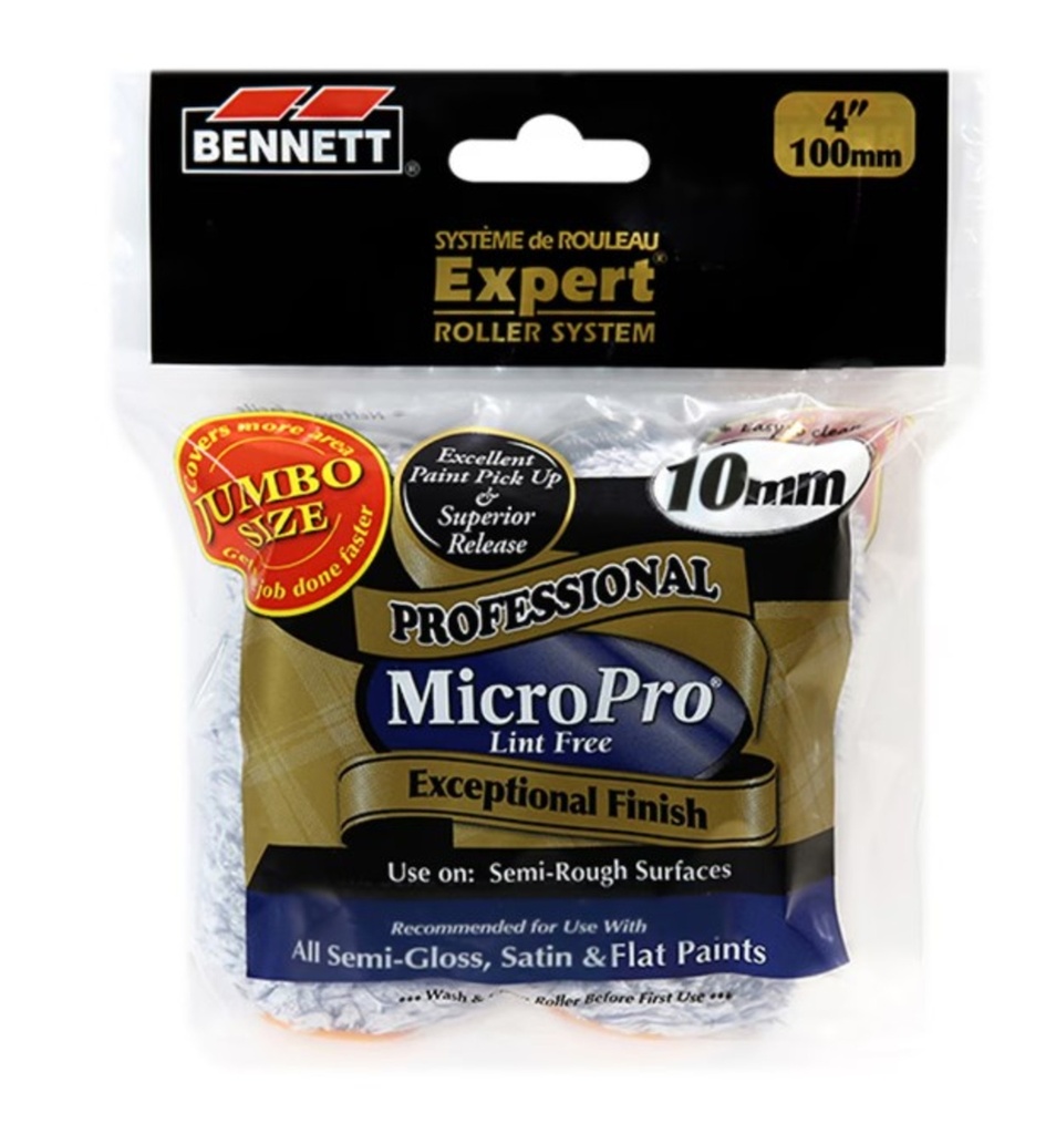 [3BNT-M4MP102PK] Ensemble de 2 rouleaux 4po jumbo microfibre 10mm