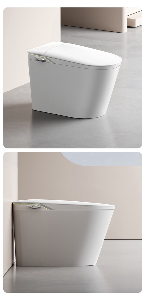 Toilette intelligente IQ3 hauteur idéale, siège bidet automatique blanche