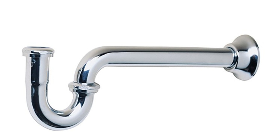 Siphon en p 1-1/4D 22G en laiton chrome