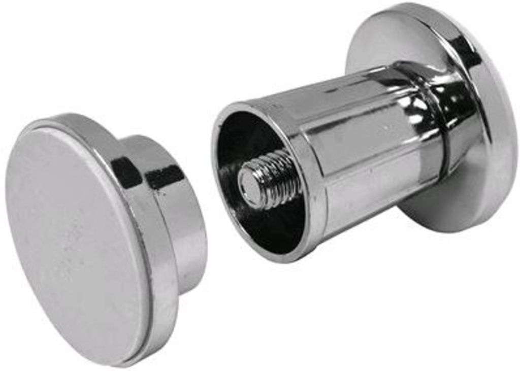 [1DS-B22-2305] Support Jiffy pour pôle de douche ajustable fini chrome