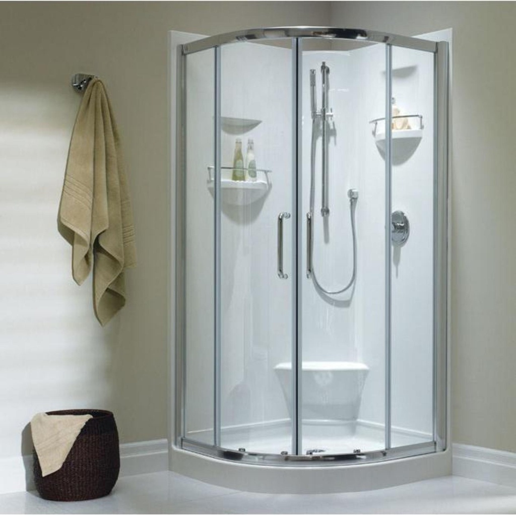 [1NE-BELGRADE-TF90-CL] Porte de douche belgrade coulissante chrome clair centrale