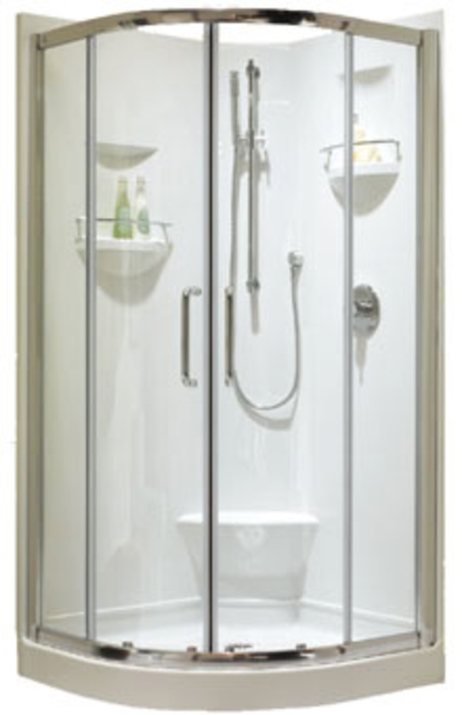 [1NE-IZ36-2P] Douche 2 piece neo-ronde izia 36po blanc