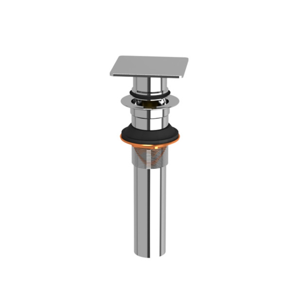 Drain a pression pour lavabo sans trop-plein chrome
