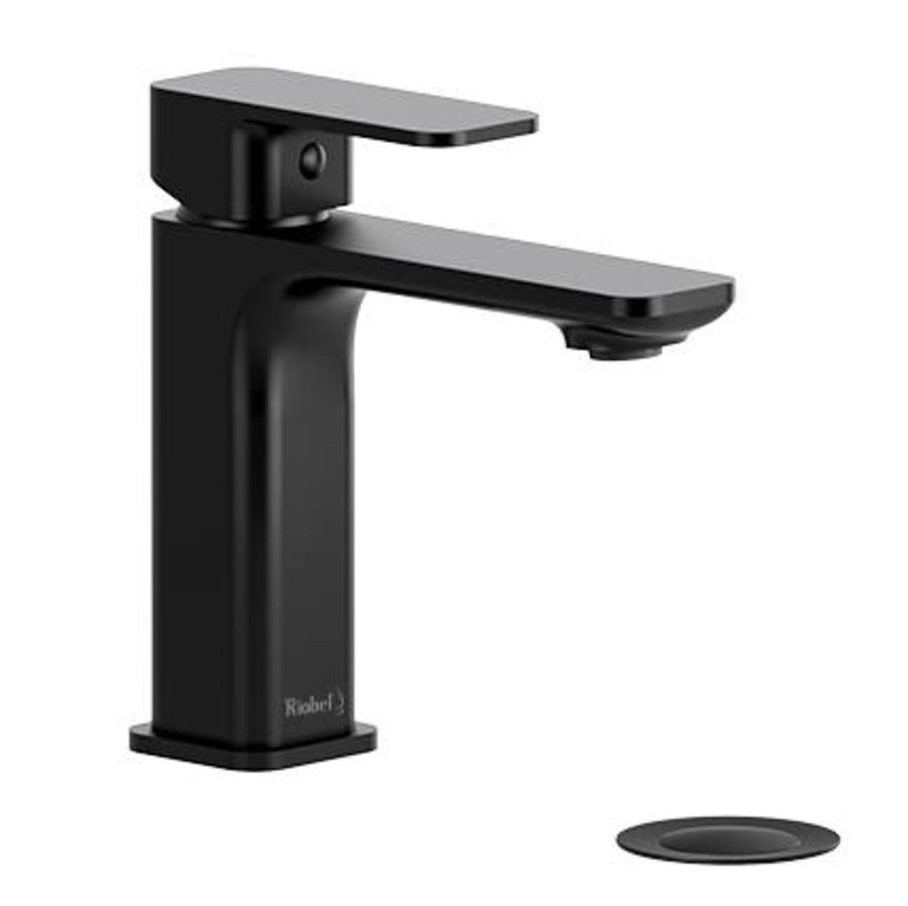[1SE-EQS01BK] Robinet de lavabo equinox monotrou avec drain noir