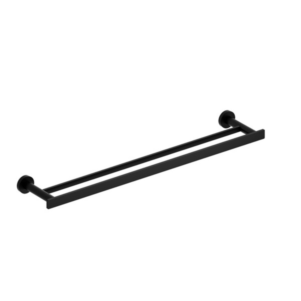 Paradox double porte-serviette 24po noir