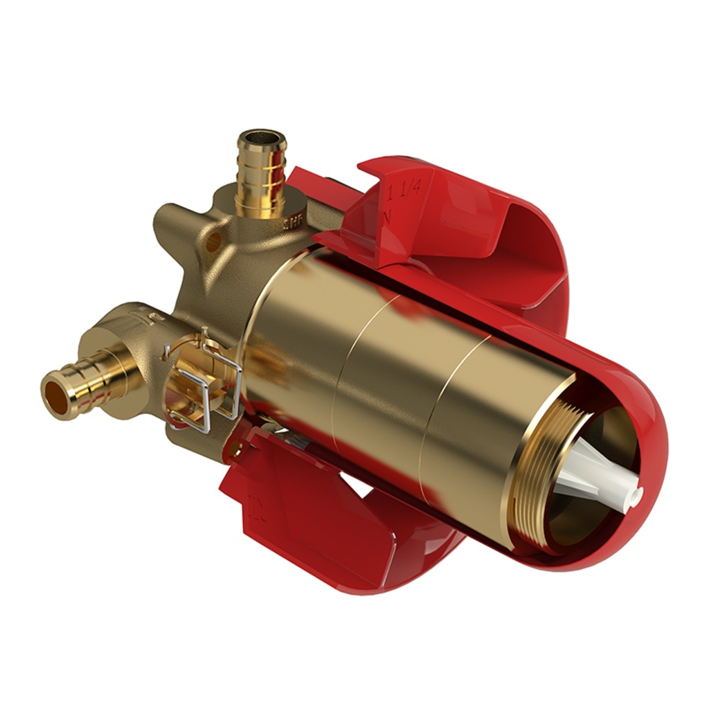 Brut de valve coaxiale 2 voies thermo/pression equilibré en pex