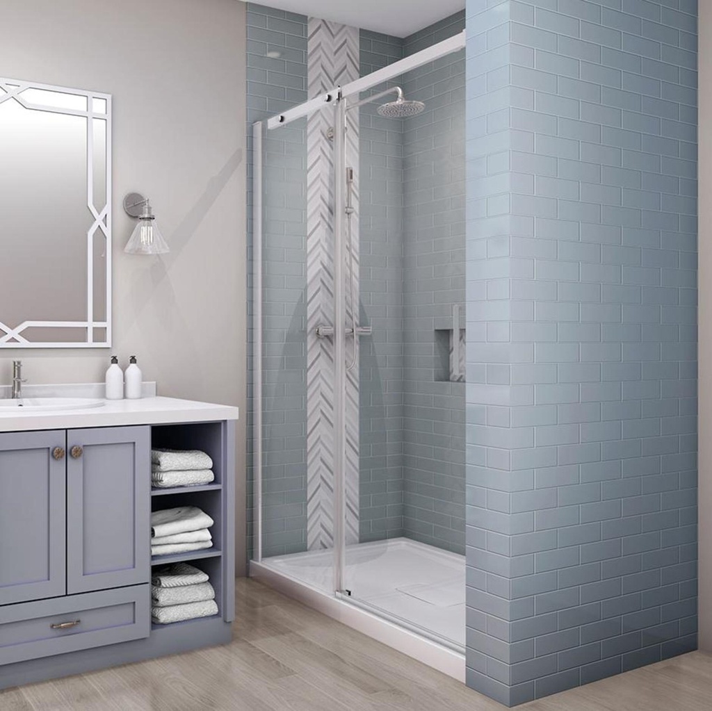 [1ZI-DVG4800ASTC21] Vague 48 porte alcove chrome clair