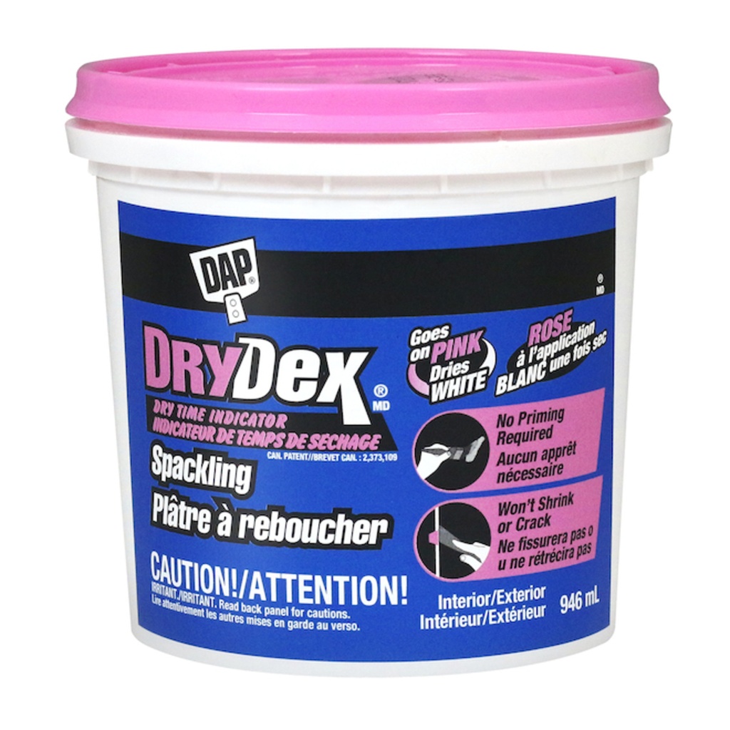 [3DY-71164] Plâtre rose drydex 946ml pour intérieur/extérieur