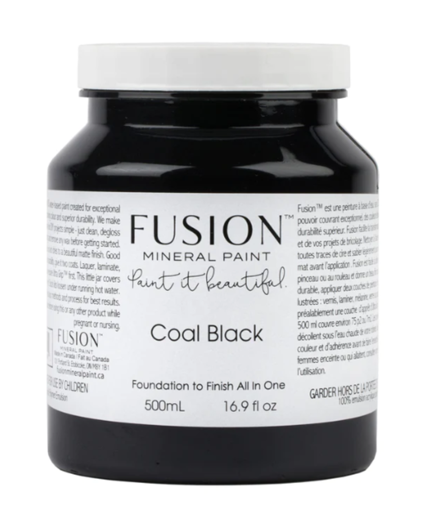 [3FS-FUSIO06-500] Peinture minerale fusion 06 coal black 500ml