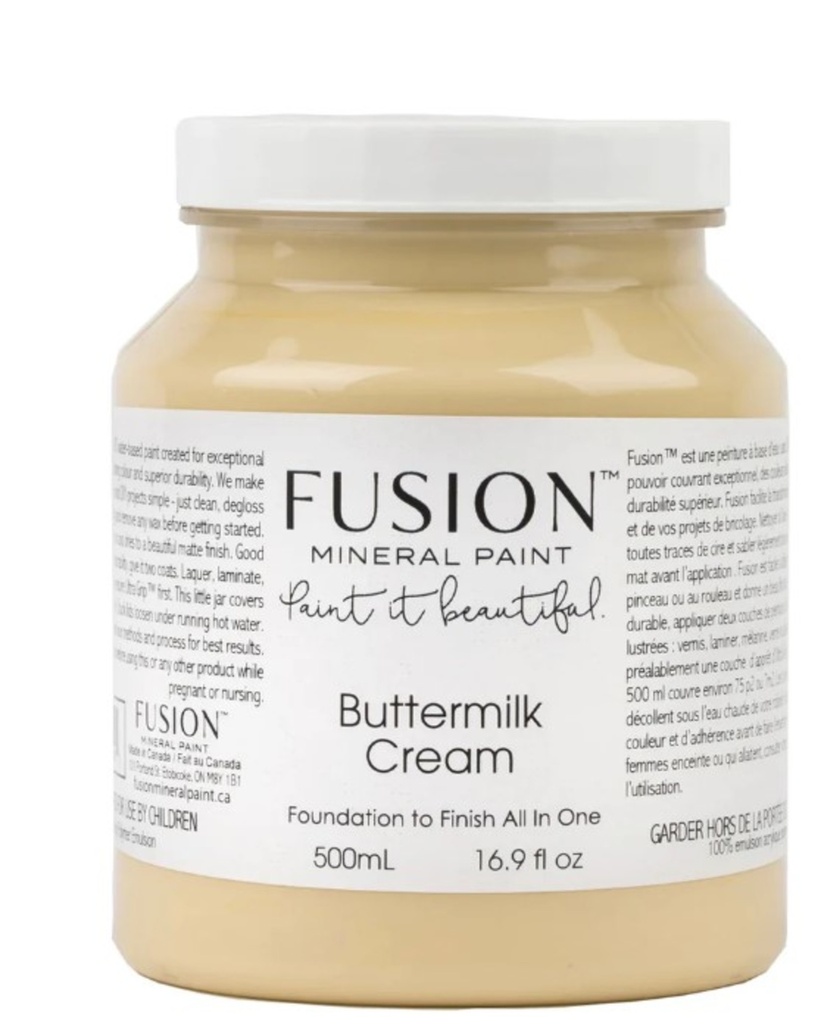 [3FS-FUSIO09-500] Peinture minérale fusion 500ml couleur 09 Babeurre