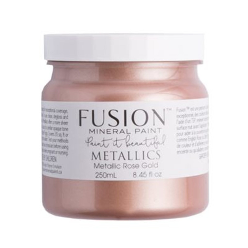 Peinture minérale fusion 250ml couleur métallique rose gold