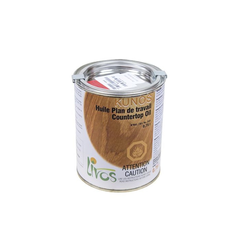 [3LV-243-002-0.75] Kunos-huile plan de travail incolore 750ml