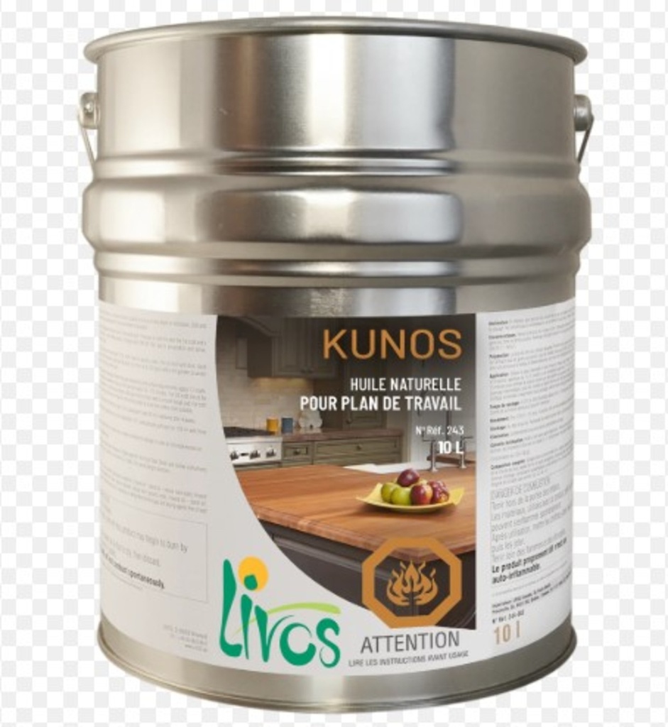 [3LV-243-002-10] Kunos-huile plan de travail incolore 10l
